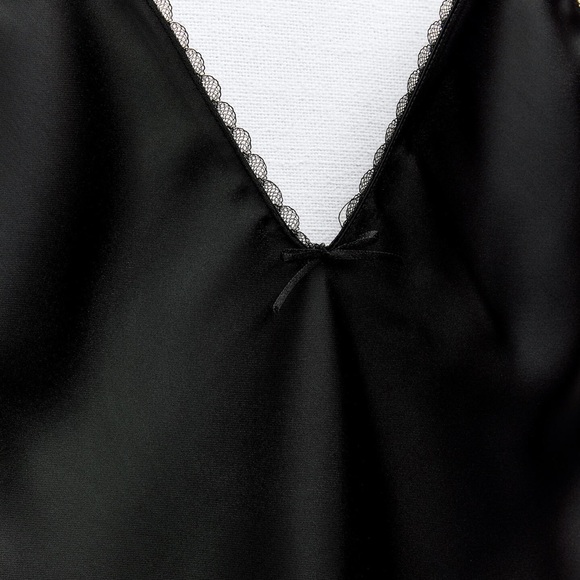 ZARA SATIN EFFECT MINI SLIP DRESS - Picture 4 of 4